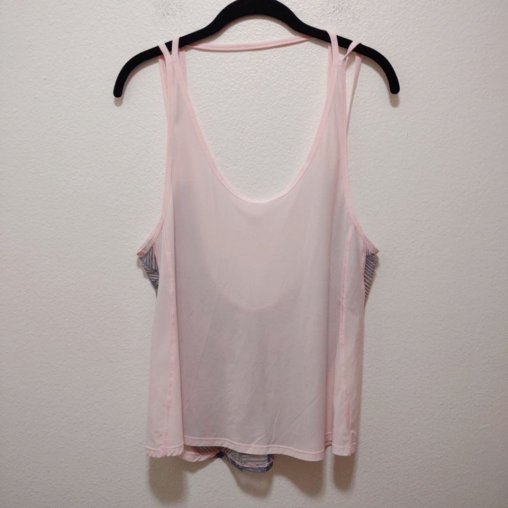 Lululemon Blush Pink Open Back Workout Tank Top